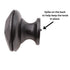 Elements Drake 1 3/16" Cabinet Knob Brushed Oil Rubbed Bronze 423DBAC
