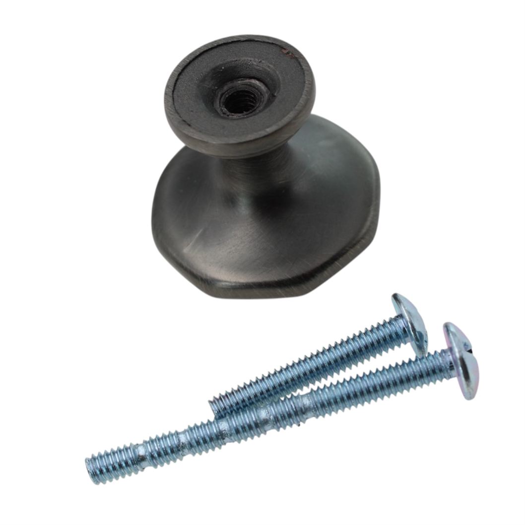 Jeffrey Alexander Drake 1 3/16" Octogon Knob Brushed Pewter 424