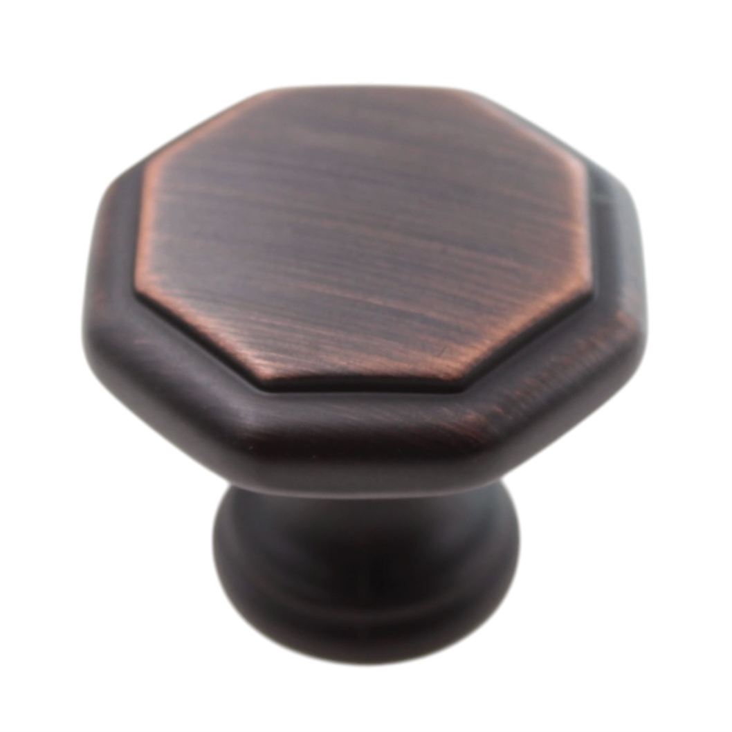 Jeffrey Alexander Drake 1 3/16" Octogon Knob Brushed Oil Rubbed Bronze 424