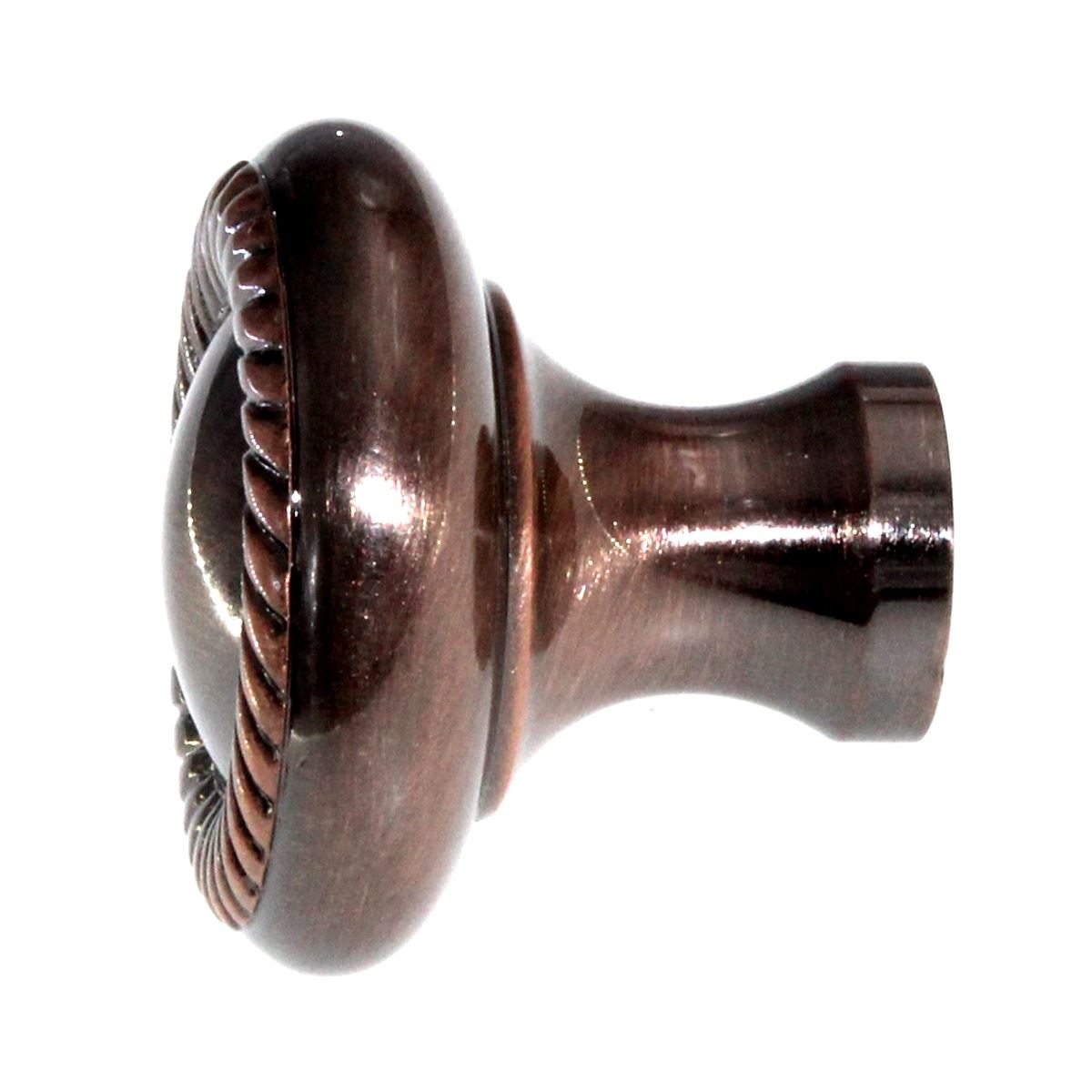 Berenson Newport Solid Brass 1 1/4" Rope Knob Brushed Antique Copper 4996-3BAC-P
