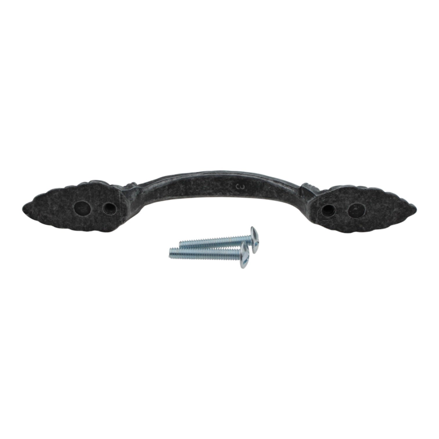 Elements Palermo 3 Inch CTC Cabinet Pull Distressed Antique Silver 518SIM