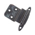Pair Ajax Colonial Black 3/8" Inset Hinges Face Mount Non Self-Closing 555-CB