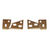 Ajax Pivot Pin Overlay Cabinet Hinges Top and Bottom Mount Satin Bronze 556-10
