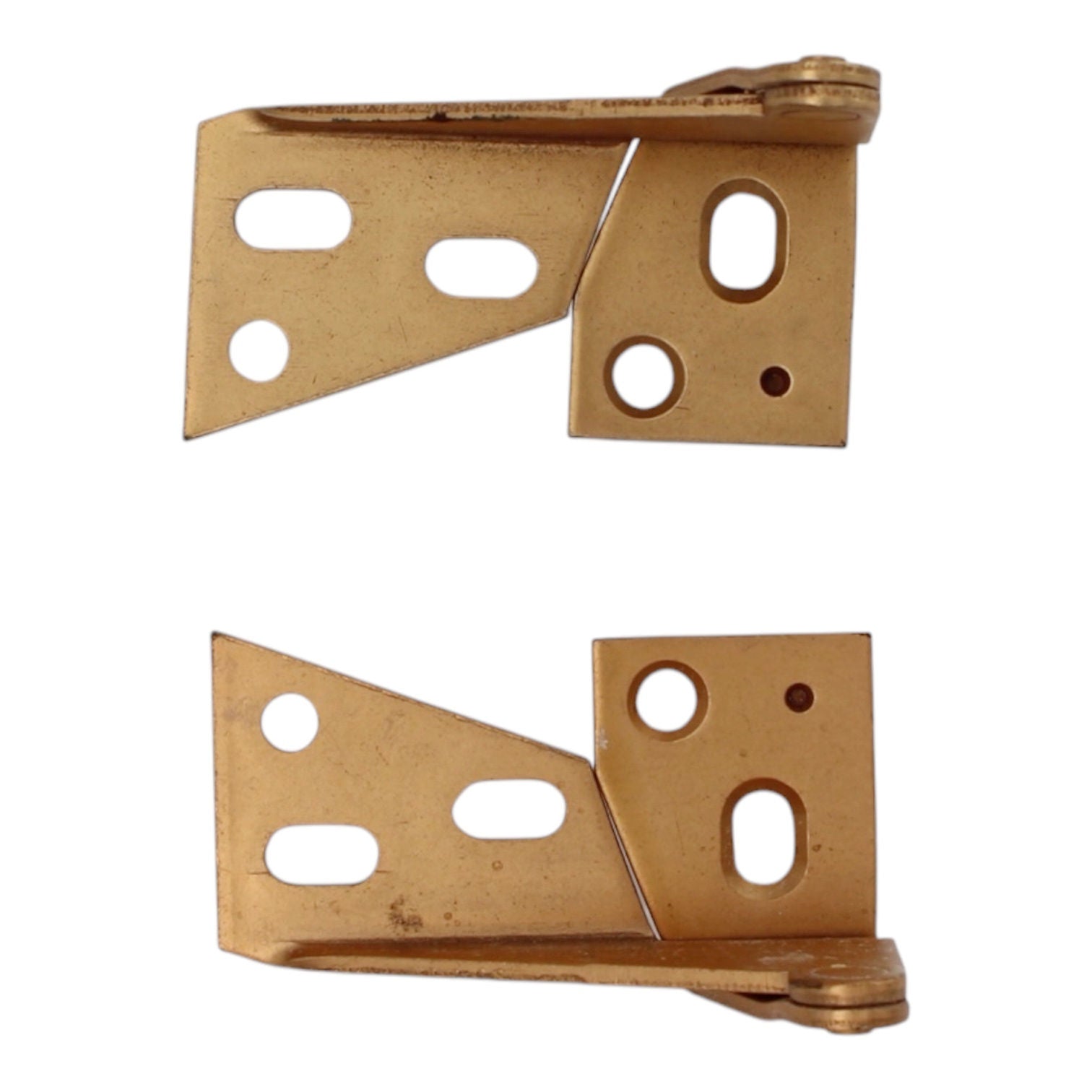 Ajax Pivot Pin Overlay Cabinet Hinges Top and Bottom Mount Satin Bronze 556-10