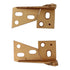 Ajax Pivot Pin Overlay Cabinet Hinges Top and Bottom Mount Satin Bronze 556-10