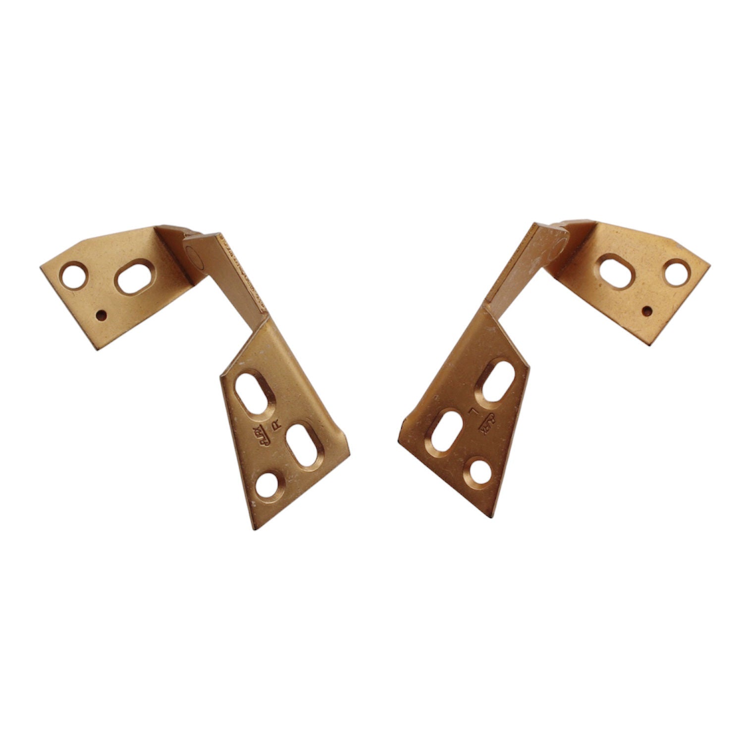 Ajax Pivot Pin Overlay Cabinet Hinges Top and Bottom Mount Satin Bronze 556-10