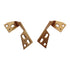 Ajax Pivot Pin Overlay Cabinet Hinges Top and Bottom Mount Satin Bronze 556-10