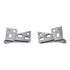 Ajax Pivot Pin Overlay Cabinet Hinges Top and Bottom Mount Bright Chrome 556-26