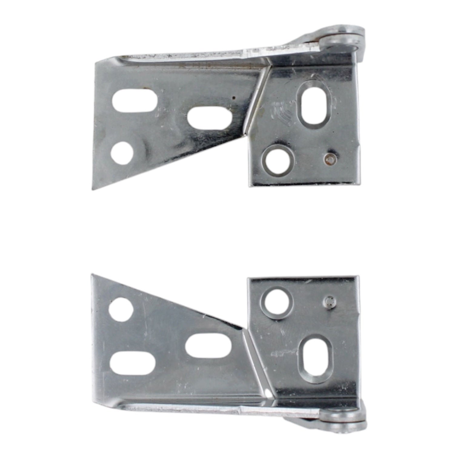 Ajax Pivot Pin Overlay Cabinet Hinges Top and Bottom Mount Bright Chrome 556-26