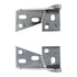 Ajax Pivot Pin Overlay Cabinet Hinges Top and Bottom Mount Bright Chrome 556-26