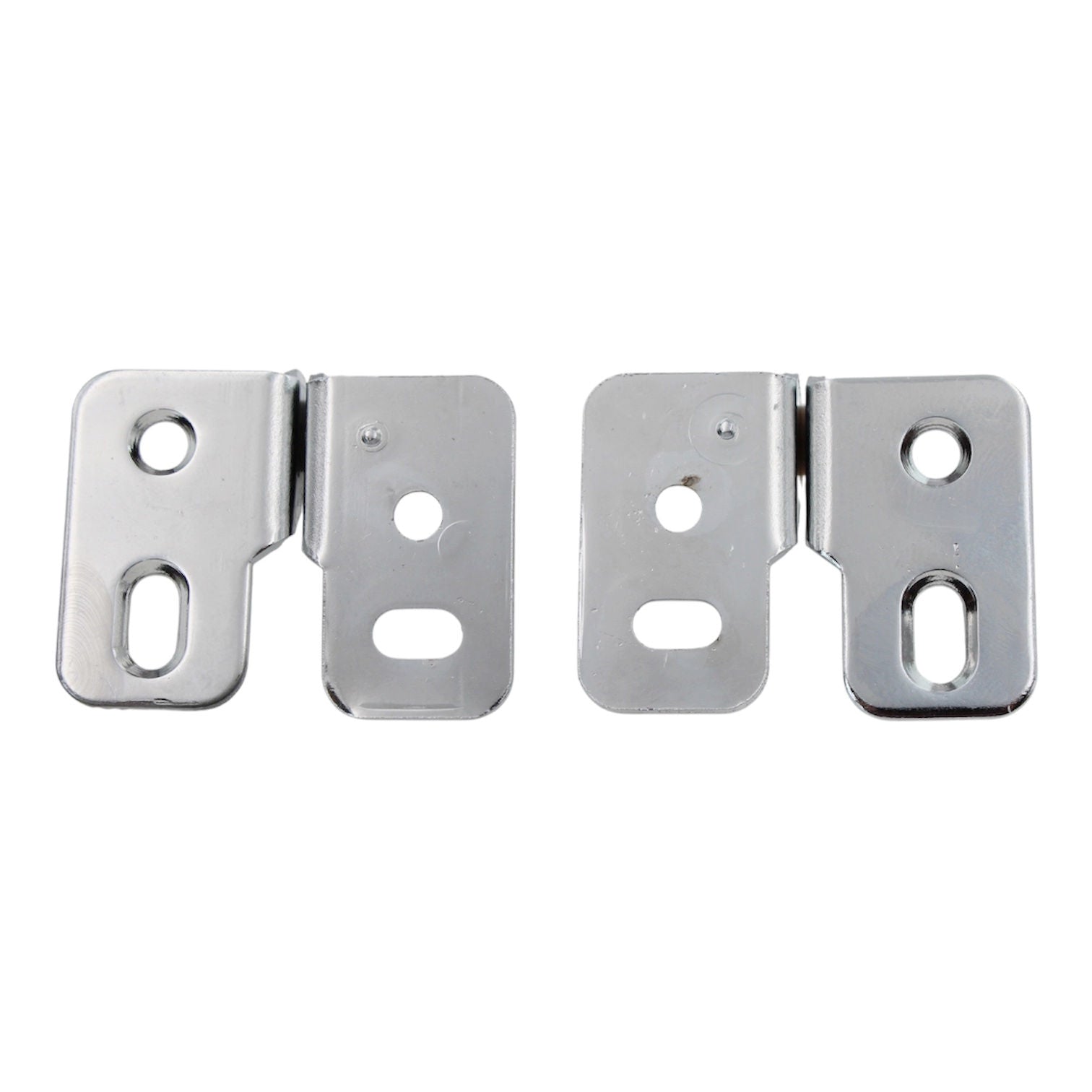 Set of Ajax Pivot Pin Cabinet Hinges For Overlay Door Chrome 5663