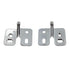 Set of Ajax Pivot Pin Cabinet Hinges For Overlay Door Chrome 5663
