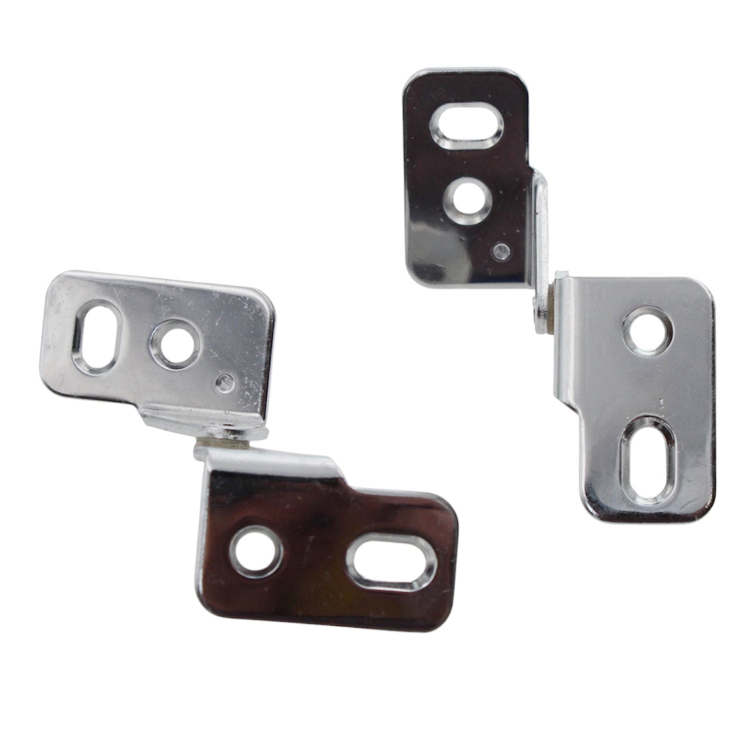 Set of Ajax Pivot Pin Cabinet Hinges For Overlay Door Chrome 5663