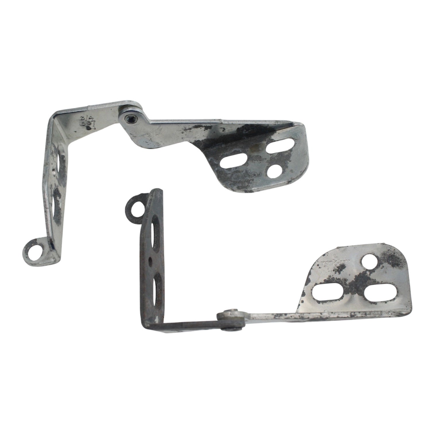 Ajax Pivot Pin Overlay Cabinet Hinges For 3/4" Door Bright Chrome 567-2C