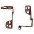 Ajax Pivot Pin Overlay Cabinet Hinges For 3/4" Door Antique Copper 567-AC