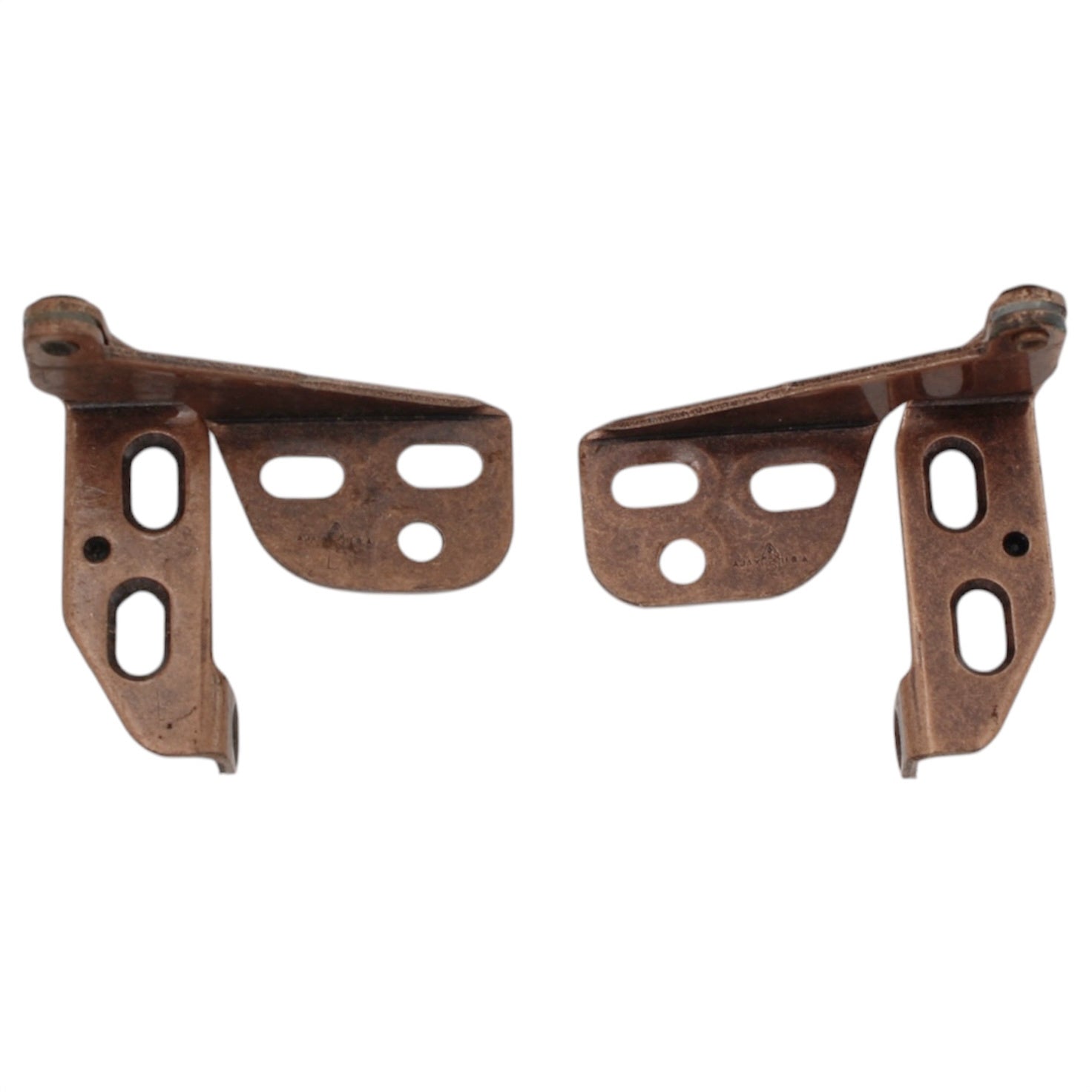 Ajax Pivot Pin Overlay Cabinet Hinges For 3/4" Door Antique Copper 567-AC