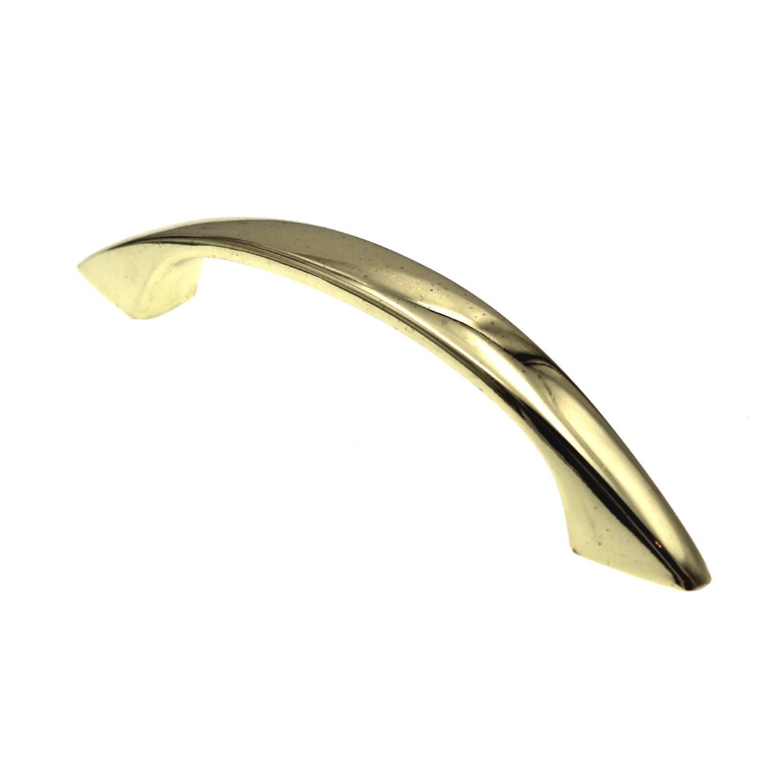 Ultra Hardware Designer's Edge Arch Pull 3" Ctr Polished Brass 59145