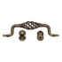 Ultra Hardware Designer's Edge Bail Pull 4" Ctr Antique Brass 59722