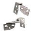 Set of Nickel Knife-Pivot Pin Variable Overlay Semi-concealed Hinges AP 6102-SN