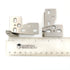 Set of Nickel Knife-Pivot Pin Variable Overlay Semi-concealed Hinges AP 6102-SN