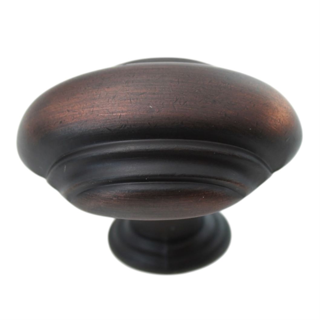 Jeffrey Alexander Amsden 1 7/16" Oval Knob Brushed Oil Rubbed Bronze 613