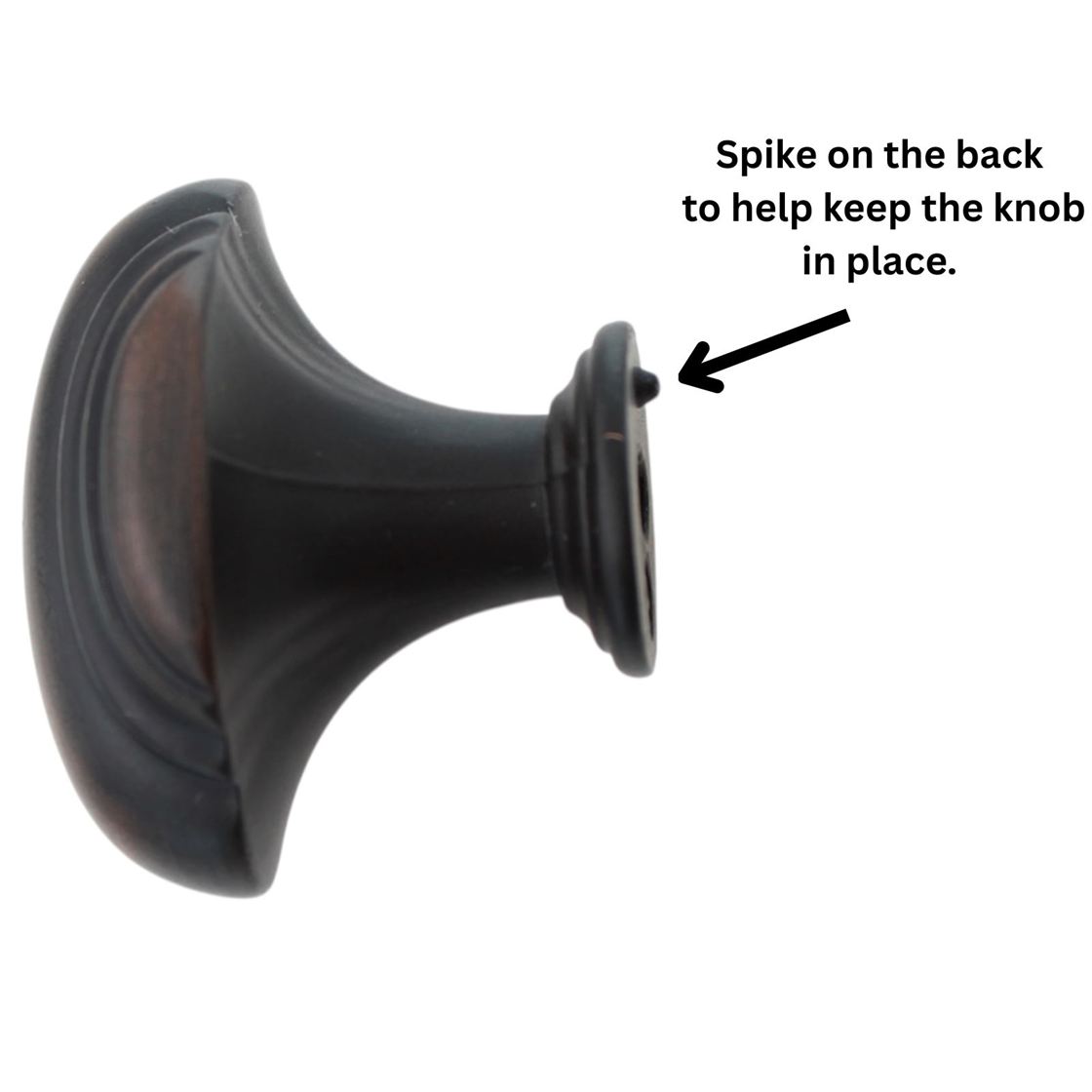Jeffrey Alexander Amsden 1 7/16" Oval Knob Brushed Oil Rubbed Bronze 613