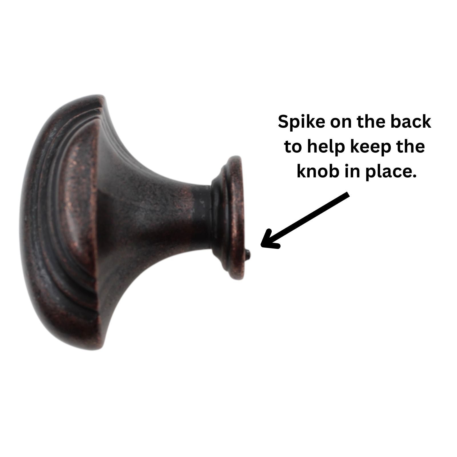 Jeffrey Alexander Amsden 1 5/8" Knob Disstressed Oil Rubbed Bronze 613DMAC