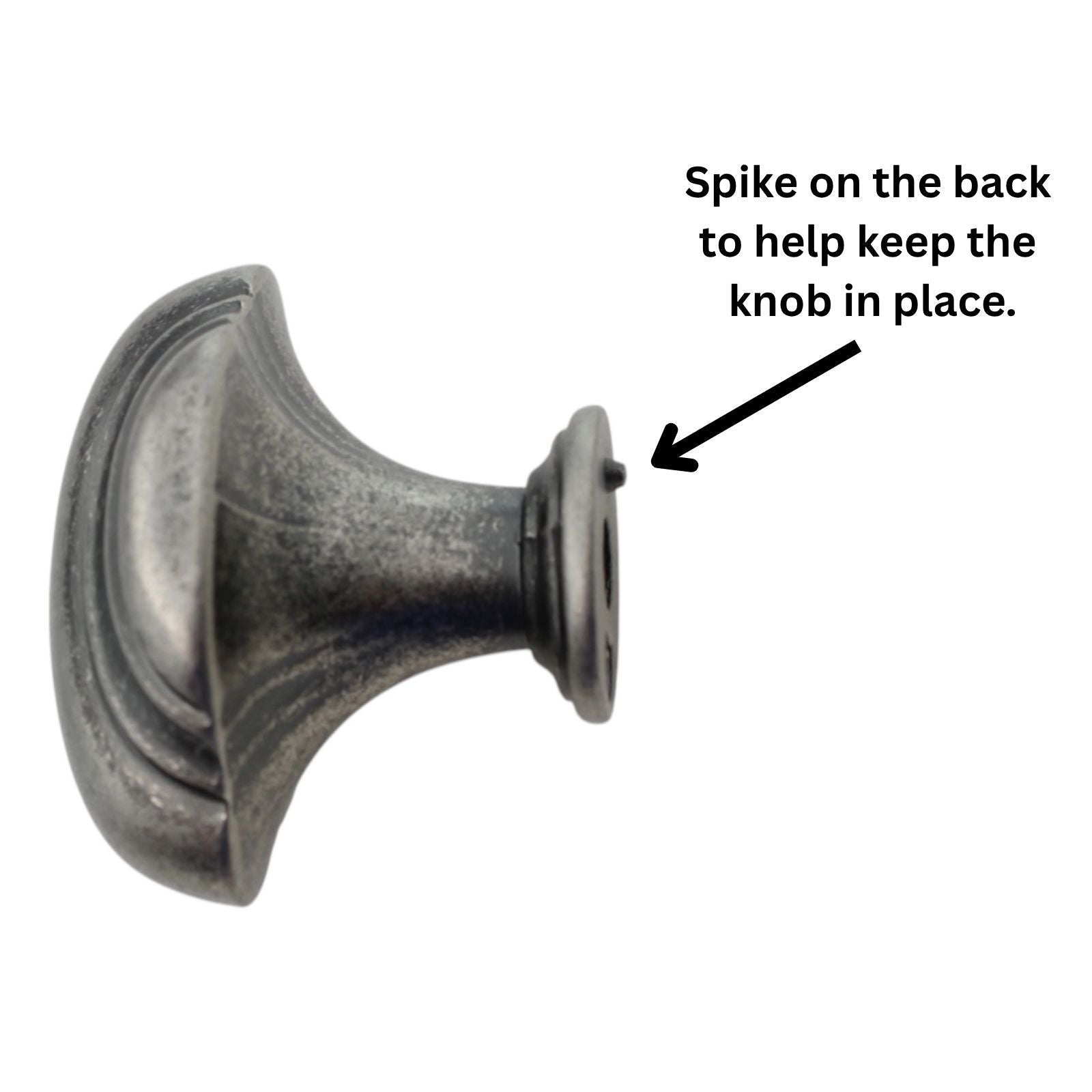 Jeffrey Alexander Amsden 1 5/8" Cabinet Knob Distressed Pewter 613DP
