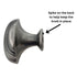 Jeffrey Alexander Amsden 1 5/8" Cabinet Knob Distressed Pewter 613DP