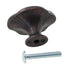 Jeffrey Alexander Amsden 1 5/8" Oval Knob Distressed Oil Rubbed Bronze 613