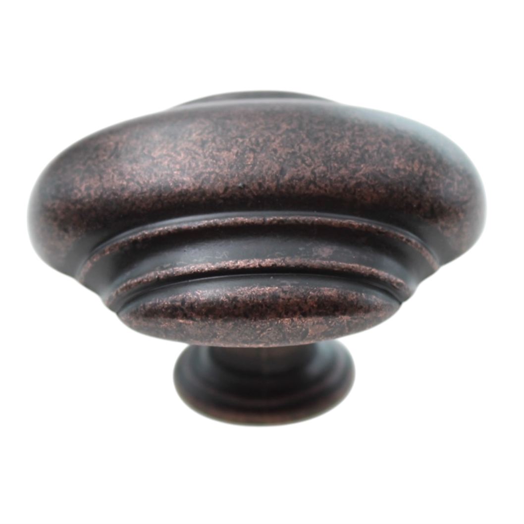 Jeffrey Alexander Amsden 1 5/8" Oval Knob Distressed Oil Rubbed Bronze 613