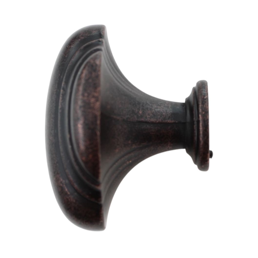 Jeffrey Alexander Amsden 1 5/8" Oval Knob Distressed Oil Rubbed Bronze 613