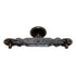 National Lock Company 6211-4A - Pomo para muebles de latón de 1 1/8" con placa trasera de 4 3/8"
