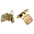Pair of Hardware House Polished Brass Self-Closing 3/8" Inset Hinges HH64-4526