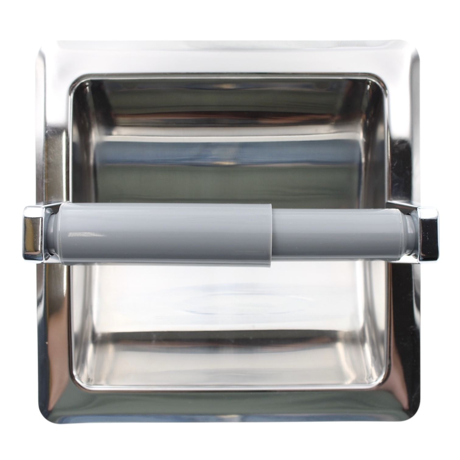 Franklin Brass Futura Stainless Steel Recessed Toilet Tissue Holder 657B