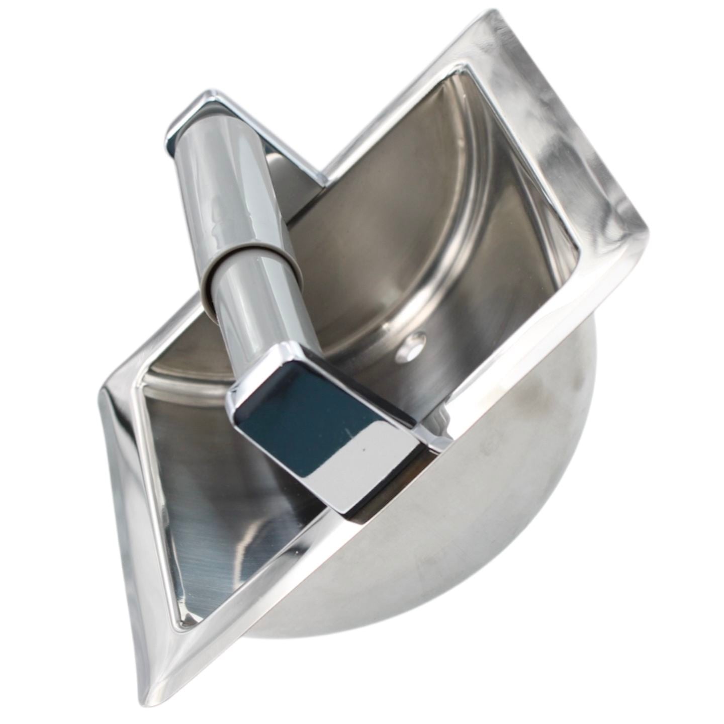 Franklin Brass Futura Stainless Steel Recessed Toilet Tissue Holder 657B