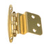 Par 69193 Bisagras empotradas para gabinete de montaje frontal de latón pulido de 3/8" Amerock