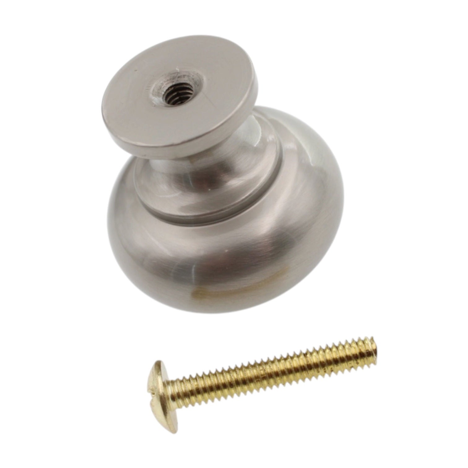 Schaub  Satin Nickel 1 1/4" Round Cabinet Knob 701-15