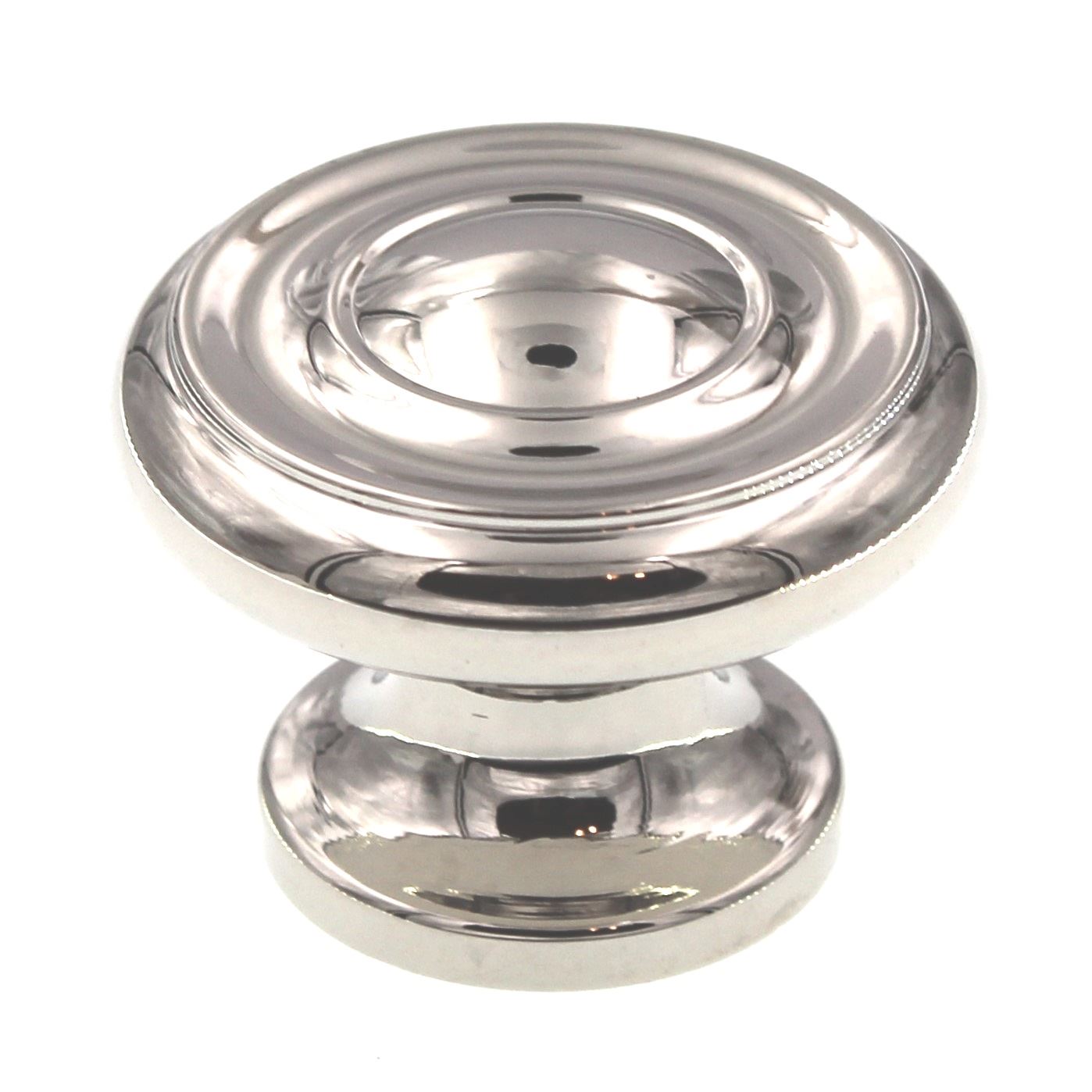 Schaub Tradional Designs 1 1/2" Cabinet Knob Polished Nickel Solid Brass 704-PN