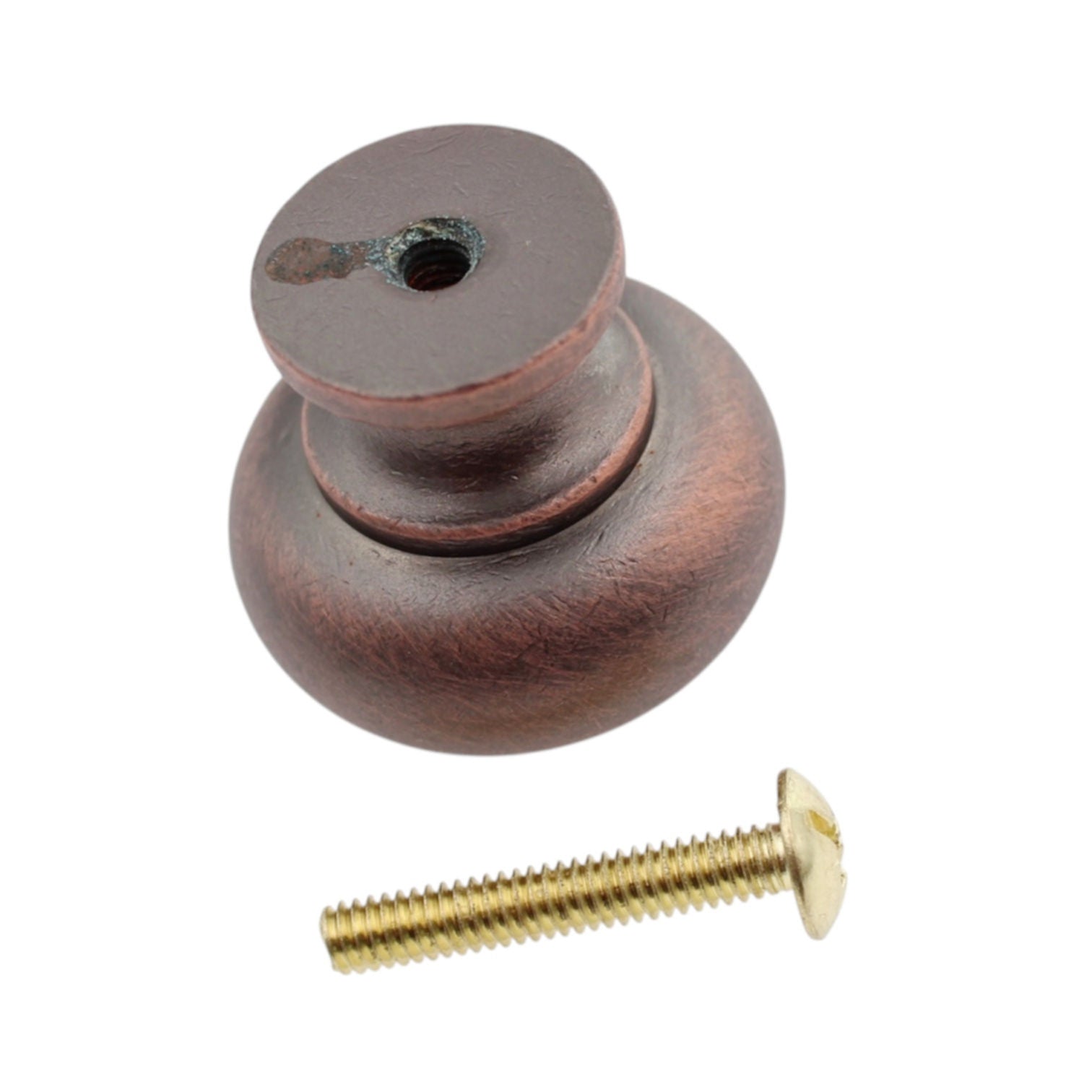 Schaub Country Distressed Copper 1 1/4" Round Cabinet Knob 706-DC