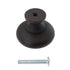 Schaub And Company 1 1/2" Solid Brass Cabinet Knob Oil-Rubbed Bronze 707-10B