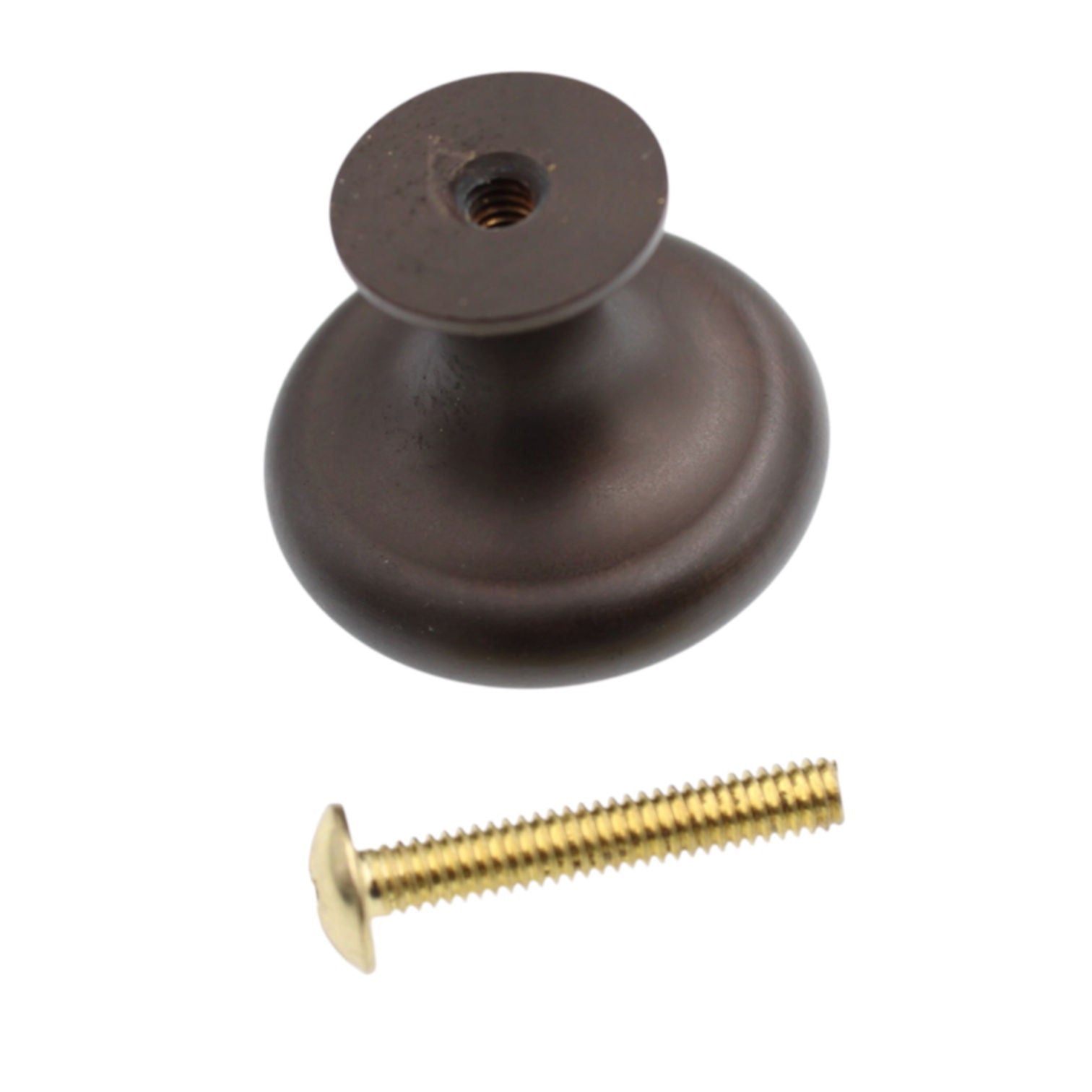 Schaub Country Antique Satin Bronze 1 1/4" Round Cabinet Knob 711-ASBZ