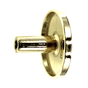 Laurey  Ambassador Polished Brass Round Beaded Edge 1 3/8" Cabinet Knob 73637