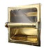 Gatco Perfect Solutions Solid Brass Recessed Toilet Tissue Holder 781B