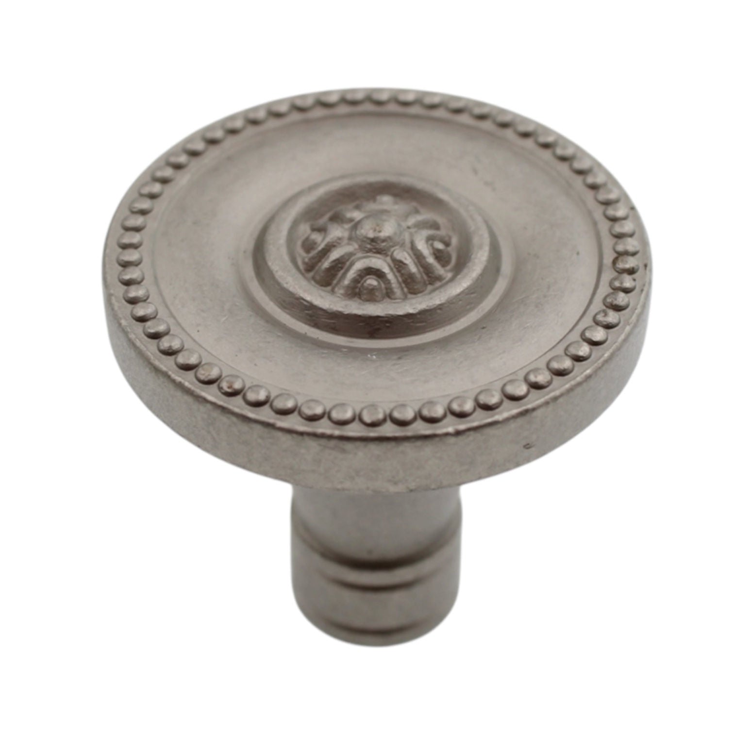 Schaub Meridian Distressed Nickel 1 3/8" Round Cabinet Knob 800-DN