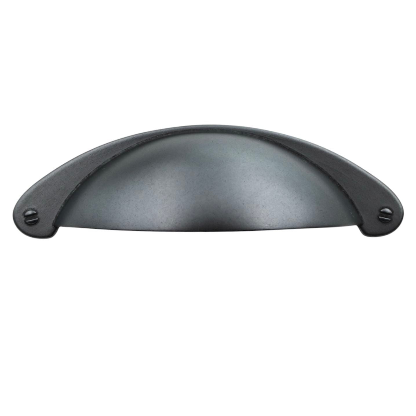 Jeffrey Alexander Lyons 3" Ctr Drawer Cup Pull Gun Metal 8233DACM