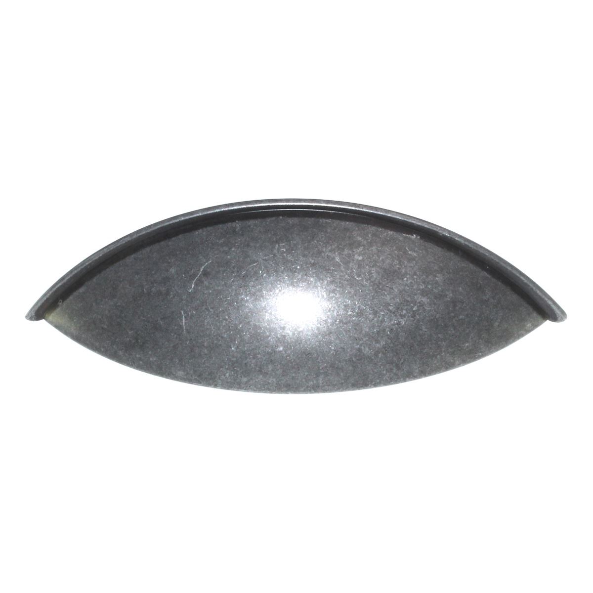 Jeffrey Alexander Bordeaux 3 3/4" (96mm) Ctr Cup Pull Antique Silver 8236SIM