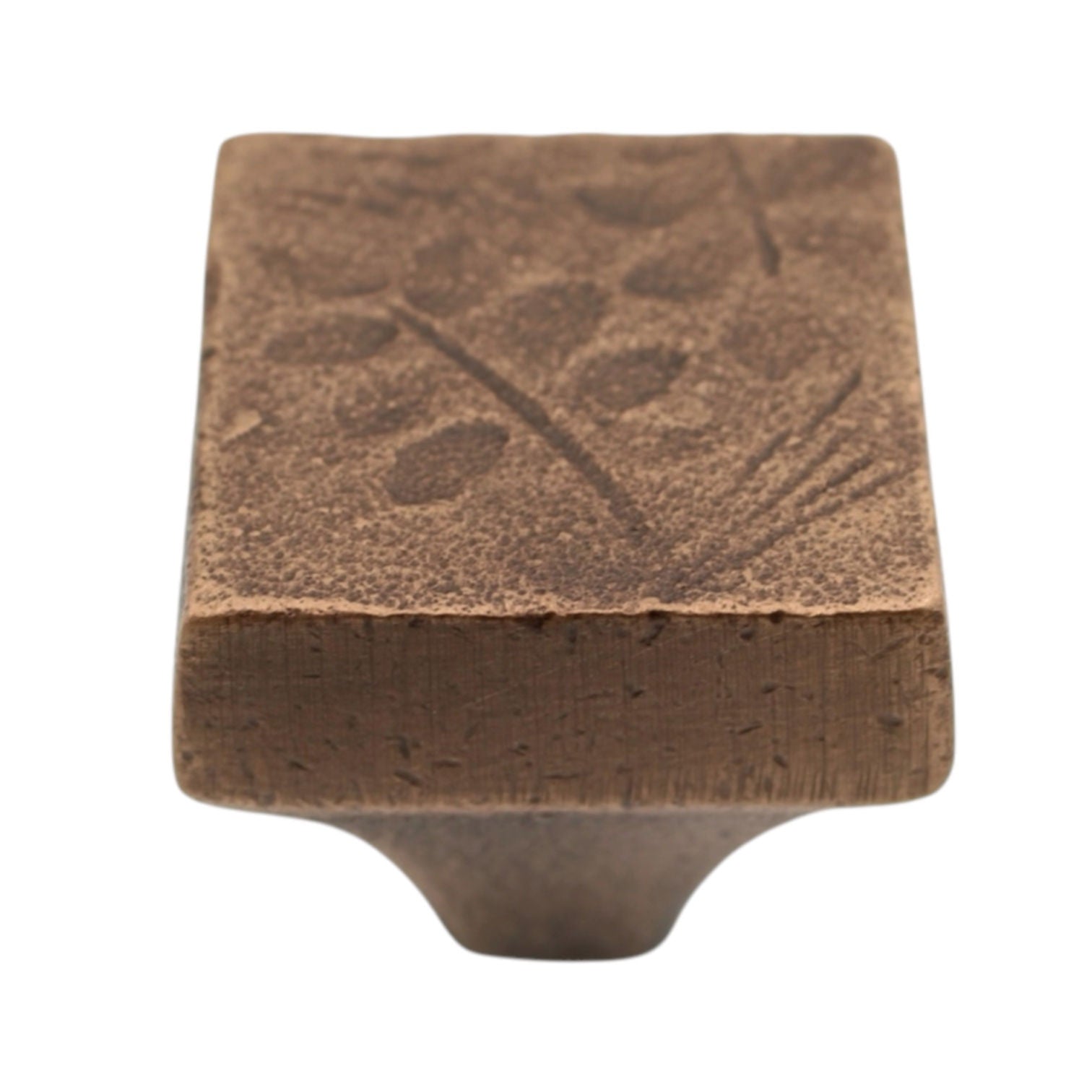 Schaub  Lorenzo Patina Bronze 1 1/8" Square Cabinet Knob 826-LPG