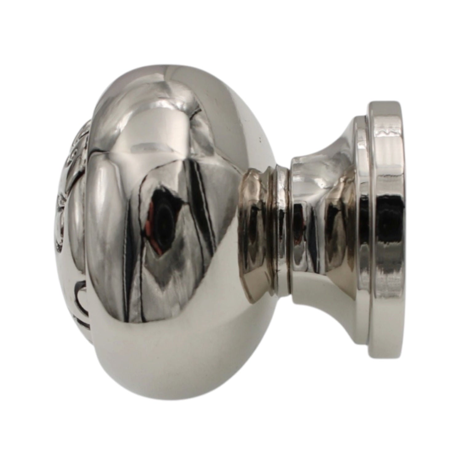 Schaub Bella Forma Polished Nickel Black 1 1/4" Round Cabinet Knob 840-PNB