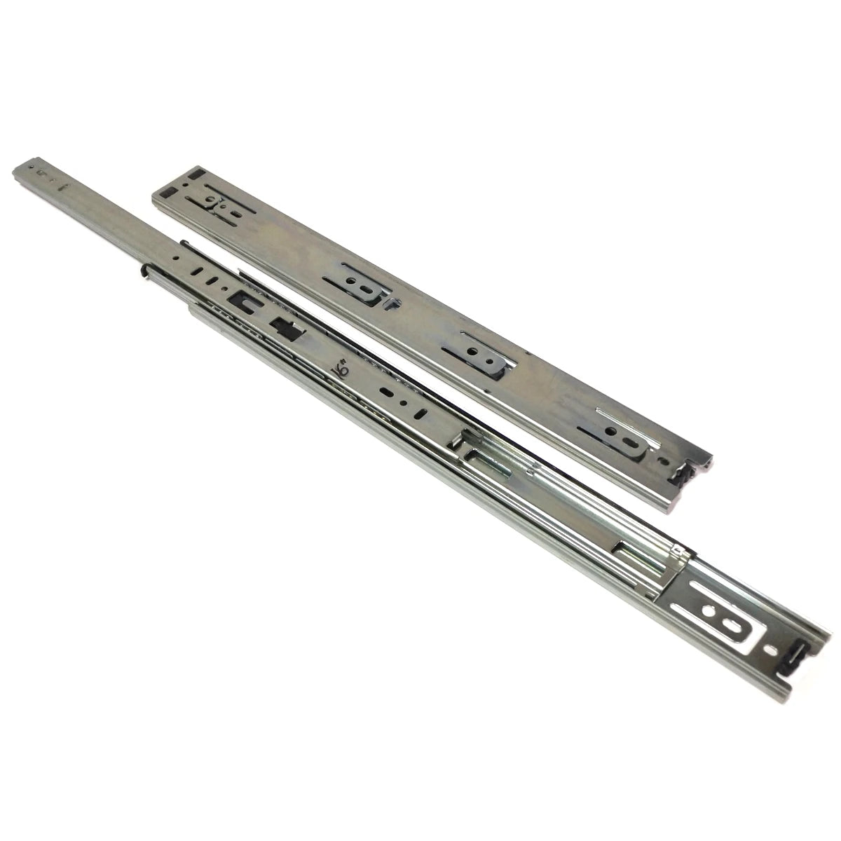 Pair Knape & Vogt Drawer Slide 16 Inch 100 lb. Weight Full Extension KV 8400-B16